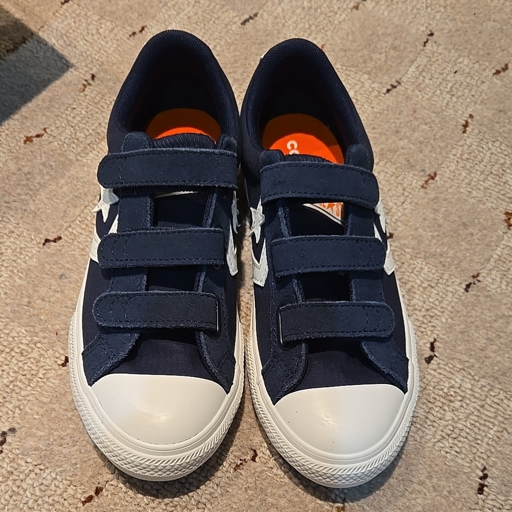 NEW Converse kids Navy Blue Velcro Sneakers